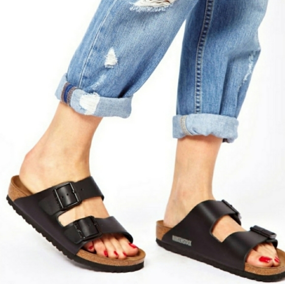 Birkenstock Shoes - New Birkenstock Arizona Black Sandals
